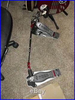 DW 9000 Series Double Bass Drum Pedal with hard case