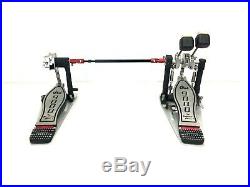 DW 9000 Series Double Bass Kick Drum Pedal w Extended Footboard DWCP9002XF #5916