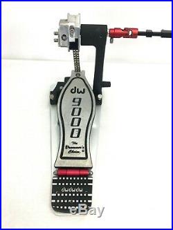 DW 9000 Series Double Bass Kick Drum Pedal w Extended Footboard DWCP9002XF #5916