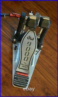 DW 9000 Series Standard Footboard Double Bass Drum Pedal with Hardshell Case