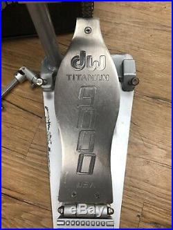 DW 9000 Titanium Limited Edition Bass Drum Double Pedal 30th Anniversary Rare