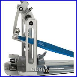 DW Colorboard Machined Direct Drive Double Bass Drum Pedal With Cobalt Footboard