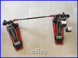 DW Double Bass Drum Pedal single chain drive very good condition with case