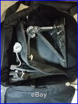 DW Drum Workshop 3000 Series Double Bass Pedal for Kick Drum with Ahead Case