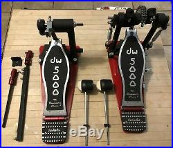 DW Drum Workshop 5000 Double Bass Pedal Turbo Drive Mint Condition with DW case
