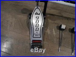 DW Drum Workshop DWCP9002 9000 Series Double Kick Bass Drum Pedal with Carry Bag