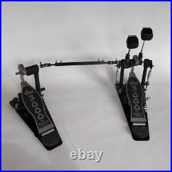 DW Drums 3000 Series Dual-Chain Drive Double Bass Drum Pedal DWCP3002 Untested