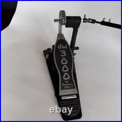DW Drums 3000 Series Dual-Chain Drive Double Bass Drum Pedal DWCP3002 Untested