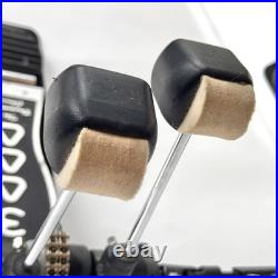 DW Drums 3000 Series Dual-Chain Drive Double Bass Drum Pedal DWCP3002 Untested