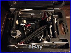 DW Drums 9000 Series Double Bass Drum Pedal with case