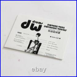 DW Drums DW-9002 Double Bass Drum Pedal Case Manual Tuning Key Preowned Japan