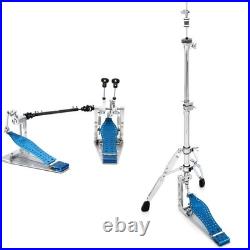 DW MDD Machined Direct Drive Double Bass Drum Pedal and High Hat Stand Cobalt DW MDD Machined Direct Drive Double Bass Drum Pedal and High Hat Stand Cobalt