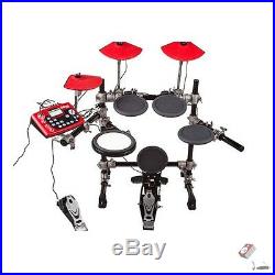 Ddrum DD3X Electronic Dual-Zone Drum Set Kit with Hi-Hat & Kick Pedals Cymbal Pads