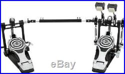 Ddrum RXDP Bass Drum Pedal Double, Black and Chrome
