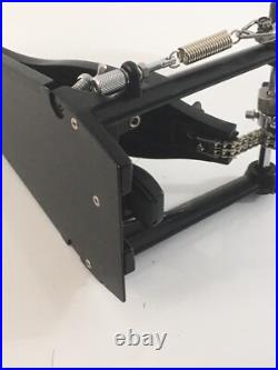 Dixon Black Heavy Duty Acoustic Bass Drum Pedal Double Chain Drive Percussion