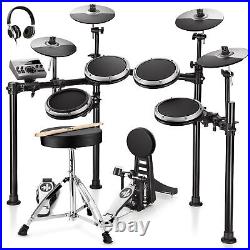 Donner DED-200X Electric Drum Set Dual Zone Snare With Headphones Throne GRAY Donner DED-200X Electric Drum Set Dual Zone Snare With Headphones Throne GRAY