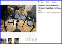 Donner DED-200X Electric Drum Set Dual Zone Snare With Throne Headphones Donner DED-200X Electric Drum Set Dual Zone Snare With Throne Headphones