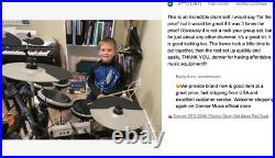 Donner DED-200X Electric Drum Set For Sale With Dual Zone Snare Headphone Throne