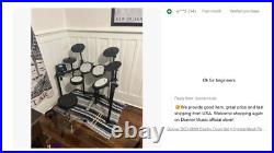 Donner DED-200X Electric Drum Set With Throne Headphones Dual Zone Quiet Pads Donner DED-200X Electric Drum Set With Throne Headphones Dual Zone Quiet Pads