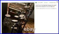 Donner DED-200X Electric Drum Set With Throne Headphones Dual Zone Quiet Pads Donner DED-200X Electric Drum Set With Throne Headphones Dual Zone Quiet Pads