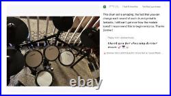 Donner DED-200X Electric Drum Set With Throne Headphones Dual Zone Quiet Pads Donner DED-200X Electric Drum Set With Throne Headphones Dual Zone Quiet Pads