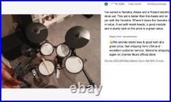 Donner DED-200 Max Electric Drum Set With Throne Headphones Dual Zone Quiet Pads