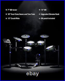 Donner DED-500 Electric Drum Set Mesh Heads 12 Cymbal 10 Dual Zone Snare