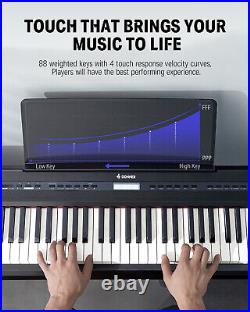 Donner DEP-20 Digital Piano With Pedal 88 Weighted Key 238 Tone 128 Polyphony