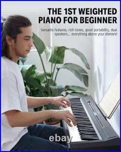 Donner DEP-20 Digital Piano With Pedal 88 Weighted Key 238 Tone 128 Polyphony