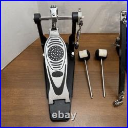 Double Bass DRUM PEDAL Heavy-Duty Double Chain Drive Kick Pedal withAdjustable NEW