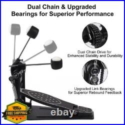 Double Bass Drum Pedal Direct Drive Heavy-duty Double Chain