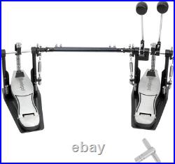 Double Bass Drum Pedal, Double Bass Pedal with Adjustable Beater Head, Double Chai