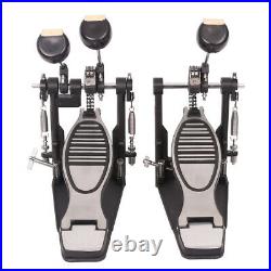 Double Bass Drum Pedal Double Chain Drive Music Kick Foot Percussion Adjustable