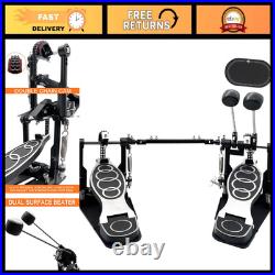 Double Bass Drum Pedal Double Chain Kick Pedal for Electronic Drums & Practice