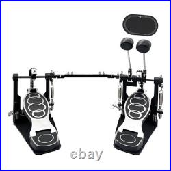 Double Bass Drum Pedal Double Chain Kick Pedal for Electronic Drums & Practice