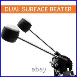 Double Bass Drum Pedal Double Chain Kick Pedal for Electronic Drums & Practice