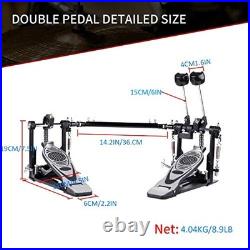 Double Bass Drum Pedal, Double Kick Bass, Electric Drum Kit Double Double Pedal