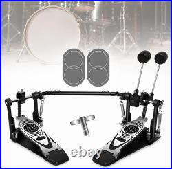 Double Bass Drum Pedal, Heavy Duty Double Chain Drive Kick Pedal