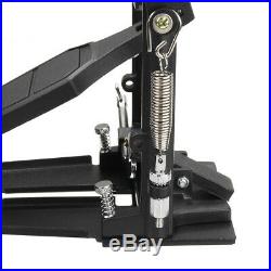 Double Bass Drum Pedal Kick Twin Dual Chain Drive Percussion Aluminum Alloy