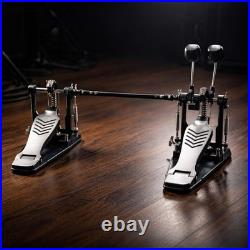 Double Bass Drum Pedal Non Slip Double Bass Pedal Adjustable for Stage