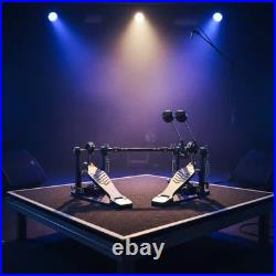 Double Bass Drum Pedal Non Slip Double Bass Pedal Adjustable for Stage