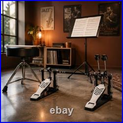 Double Bass Drum Pedal Non Slip Double Bass Pedal Adjustable for Stage