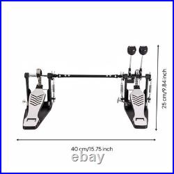 Double Bass Drum Pedal Non Slip Double Bass Pedal Adjustable for Stage