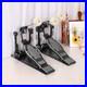 Double_Bass_Drum_Pedal_Non_Slip_Footplates_Heavy_Duty_Metal_Black_White_01_edb