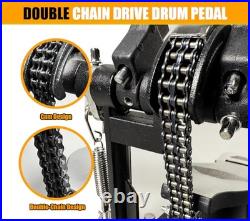 Double Bass Drum Pedal with Adjustable Beater Double bass drum pedal
