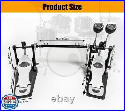 Double Bass Drum Pedal with Adjustable Beater Head, Double Bass Pedal, Double C Double Bass Drum Pedal with Adjustable Beater Head, Double Bass Pedal, Double C