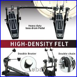 Double Bass Drum Pedals, Len and widen Bass drum pedal, Double Chain Drum Ste