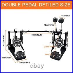 Double Bass Pedal, Double Chain Double Bass Drum Pedals, Double Kick Drum