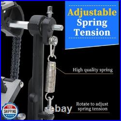 Double Bass drum Pedal, Double Bass Pedal with Adjustable Beater H