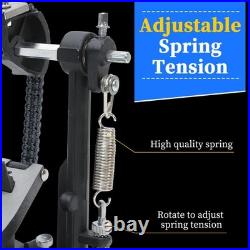 Double Bass drum Pedal, Double Bass Pedal with Adjustable Beater Head, Double C